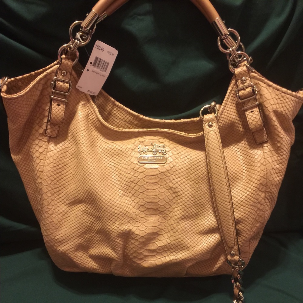 *BRAND NEW* COACH Madison Python Shoulder Bag